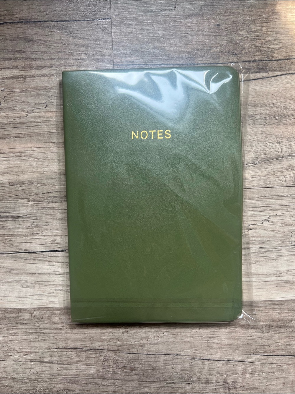 Green 'NOTES' Hardcover Notebook